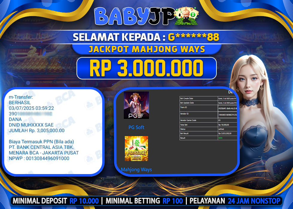 G******88 JACKPOT MAHJONG WAYS,-LUNAS